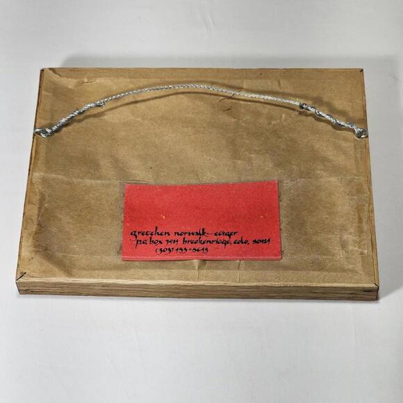 Vintage S. Gretchen Norwalk Art Print Fox In Matted & Framed Hand Signed - Picture 8 of 9